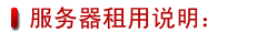 服務(wù)器租用說明